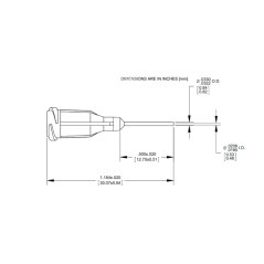 KOŃCÓWKA DOZUJĄCA POKRYTA PTFE 0,5″ FIOLETOWA G21