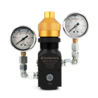 Material pressure regulators