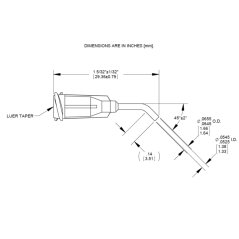 GP TIP GAUGE 15 AMBER 0,5″ 45° 50