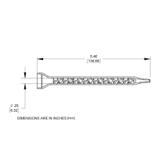Statische Mischrohr NORDSON EFD 160-616