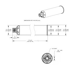 6 OZ CLEAR CARTRIDGE 25