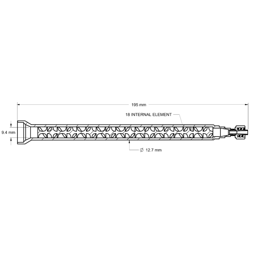 Statische Mischrohr Flumasys 160-818LL