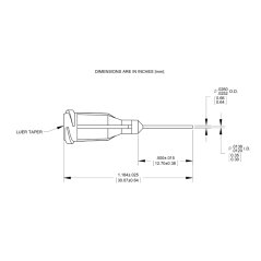 PTFE-COATED TIP GAUGE 23 ORANGE 0,5″