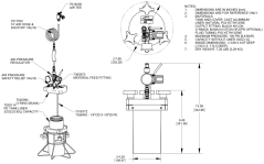 1L Druckbehälter 0-100PSI (7 BAR)
