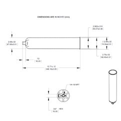 32 OZ CLEAR CARTRIDGE 1