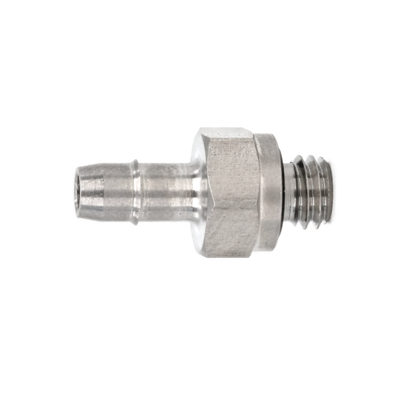 FITTING – M5 X 1/8 ID BARB SS