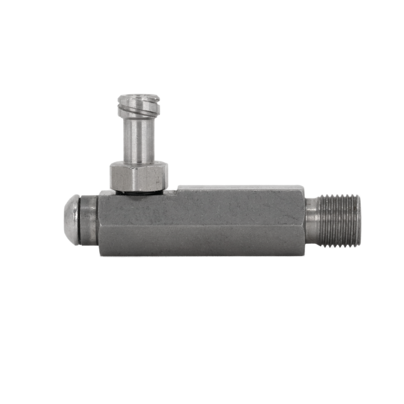 Входящ ъглов фитинг (коляно) от неръждаема стомана Luer Lock 1/8 „G