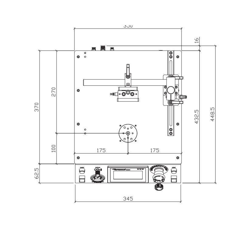 Rotary dispensing table robot