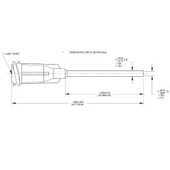 GP TIP GAUGE 14 OLIVE 1,0″ 50
