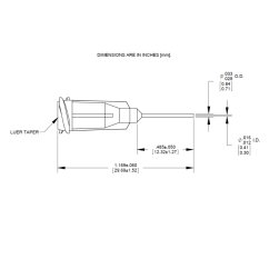 FLEXIBLE NADEL GRÖSSE 25 ROT 0,5″ 1000