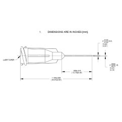 GP TIP GAUGE 27 CLEAR 0,5″ 50