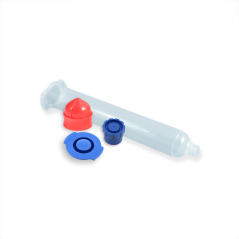 BARREL CLEAR + PISTON RED + TIP/END CAPS BLUE OPTIMUM 55CC SET 500