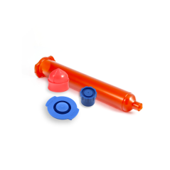 BARREL AMBER + PISTON RED + TIP/END CAPS BLUE OPTIMUM 55CC SET 500