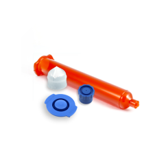 BARREL AMBER + PISTON CLEAR + TIP/END CAPS BLUE OPTIMUM 55CC SET 500