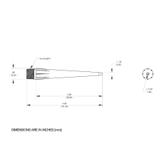 POLYETHYLENOVÁ TRYSKA ID 0.157 cm 10
