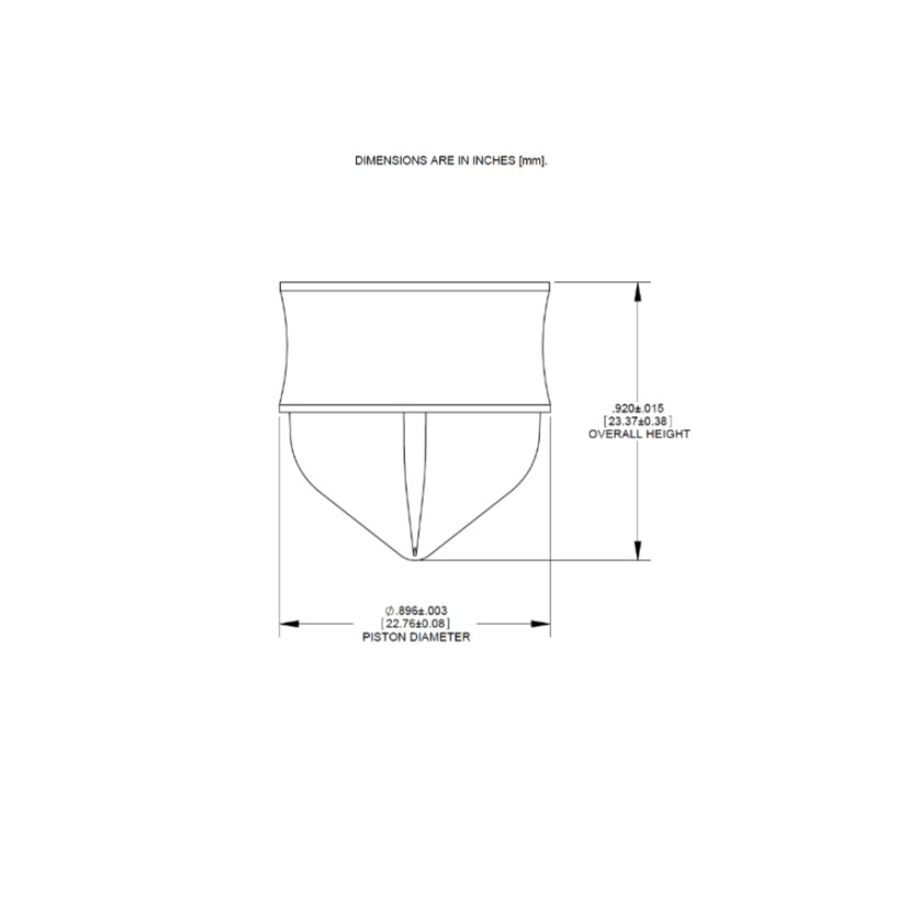 PISTON OPTIMUM 30/55/70CC BEIGE SMOOTHFLOW 50