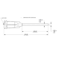 GP TIP GAUGE 20 PINK 1,0″ 50