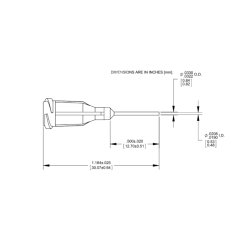 PTFE-COATED TIP GAUGE 21 PURPLE 0,5″