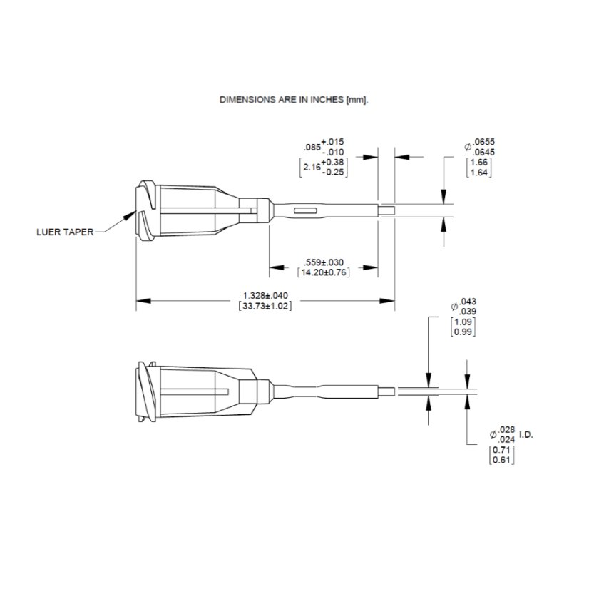 KOŃCÓWKA DOZUJĄCA Z WKŁADEM PTFE G21 1,0″ SZARA 50