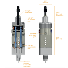 NO-DRIP VALVE AL POLY WIDE RATIO