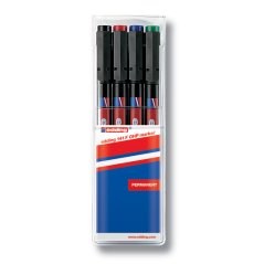Permanent pen EDDING 141 F, set 4pcs