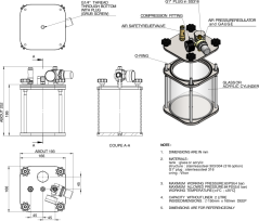 2L Transparenter Druckbehälter – gehärtetes Glas + Edelstahl 304 - ER
