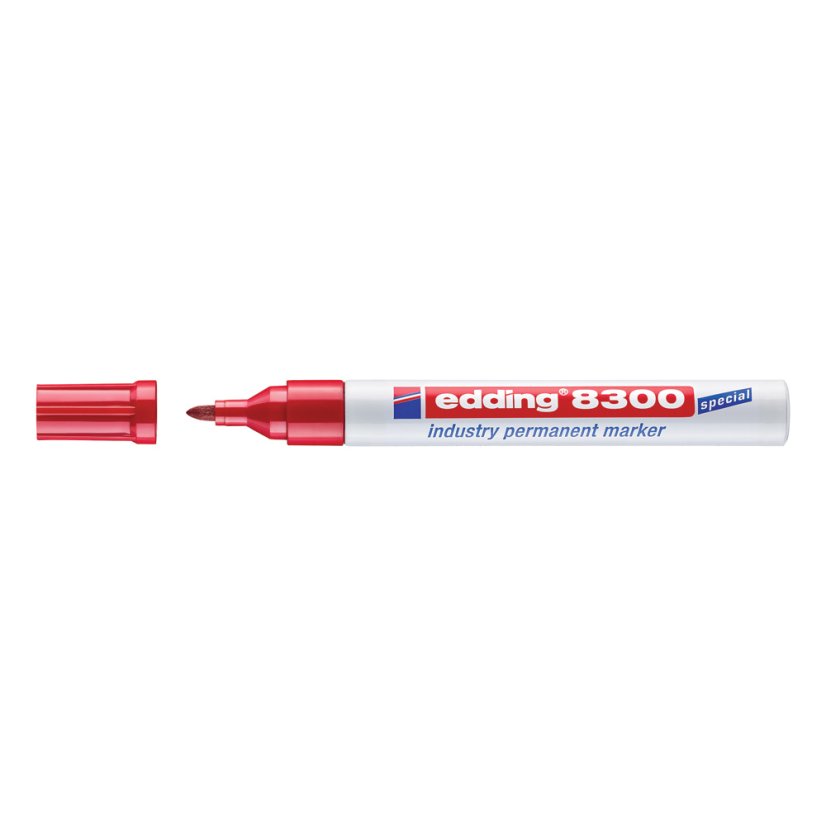 Industrie Permanentmarker EDDING 8300, rot