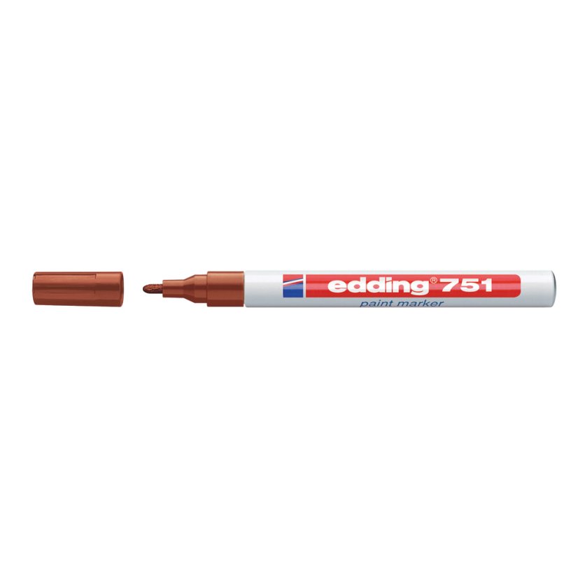 Glanzlackmarker EDDING 751, braun