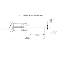 GP TIP GAUGE 27 CLEAR 0,5″ 50