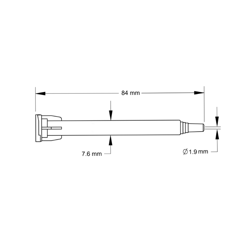Bayonet Static Mixer Quadro 16 elements