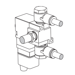 Řídící solenoid, 24VDC, MC800 s kabelovou sadou