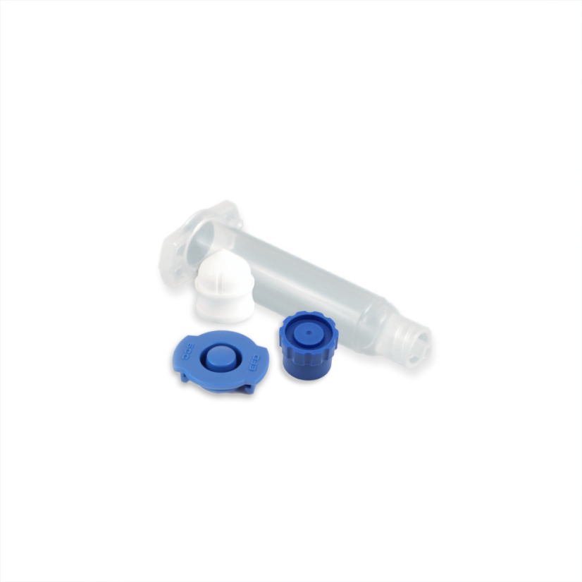 BARREL CLEAR + PISTON WHITE + TIP/END CAPS BLUE OPTIMUM 5CC SET 1000