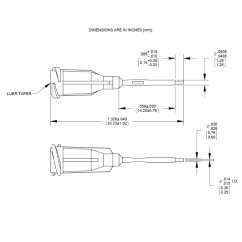 KOŃCÓWKA DOZUJĄCA Z WKŁADEM PTFE G21 0,5″ SZARA 50