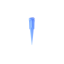 TAPERED TIP GAUGE 22 BLUE OPAQUE RIGID 1000