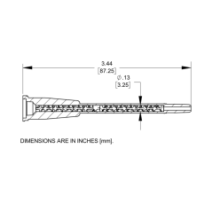 Spiralny mieszacz bagnetowy 24 elementów 190-324H