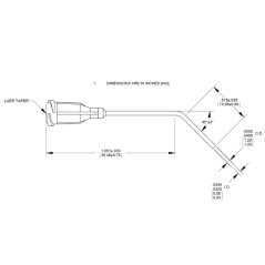 GP GAUGE 18 GREEN 1,5″ TIP 45°