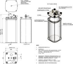 10L Transparenter Druckbehälter mit Rührung – Acrylummantelung + Edelstahl 304