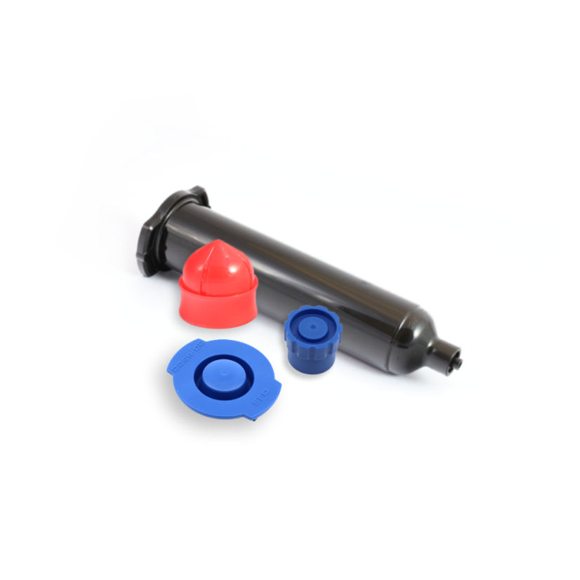 BARREL BLACK + PISTON RED + TIP/END CAPS BLUE OPTIMUM 30CC SET 1000