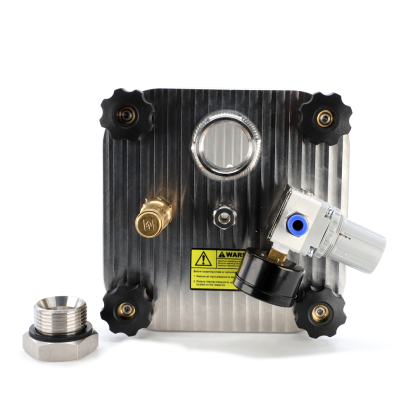 5L Acrylic & Stainless Steel 304 Clear Pressure Vessel - ER