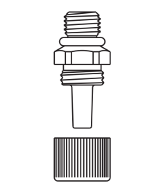 Spitzenadapter mit Haltemutter