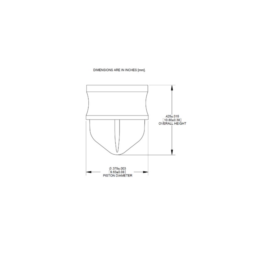 PISTON OPTIMUM 3CC WHITE SMOOTHFLOW 100