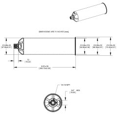 20 OZ AMBER CARTRIDGE 100