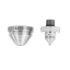 NOZZLE AND WIDE ANGLE AIRCAP