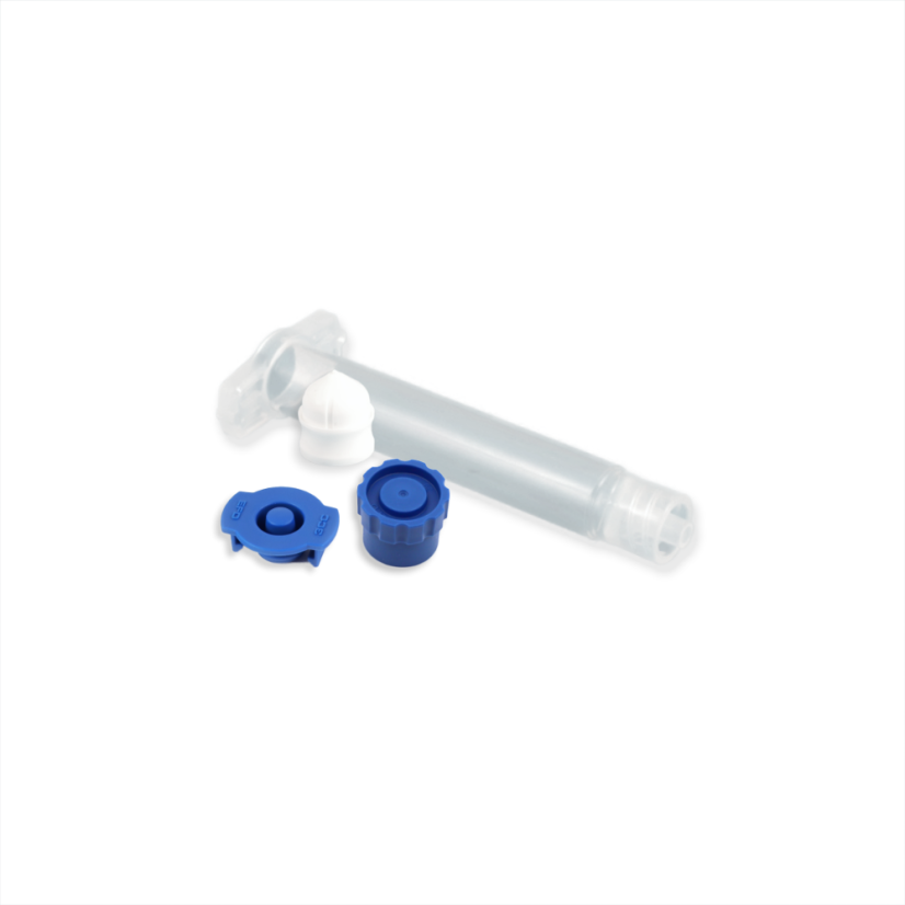 BARREL CLEAR + PISTON WHITE + TIP/END CAPS BLUE OPTIMUM 3CC SET 1000