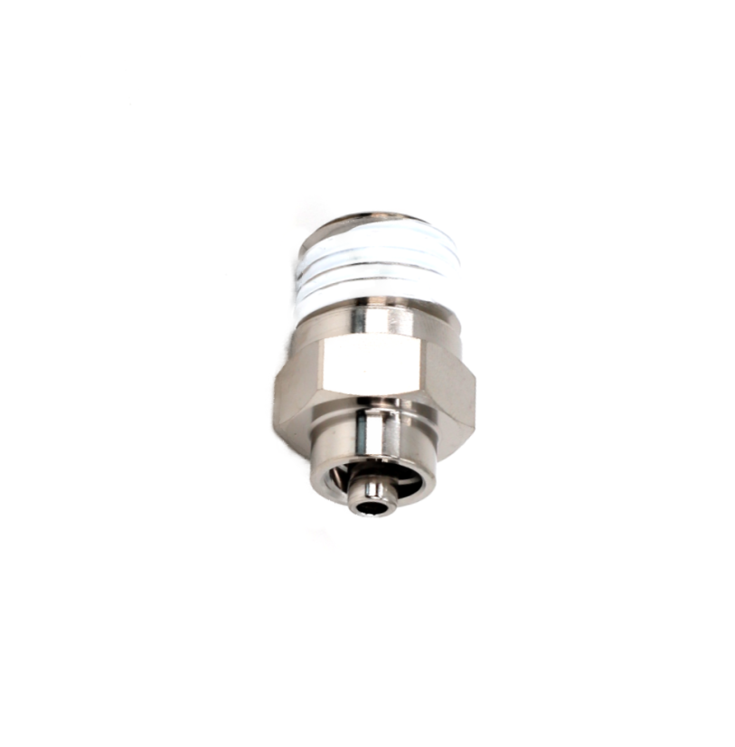 Spitzenadapter 1/4" NPT aus vernickeltem Messing
